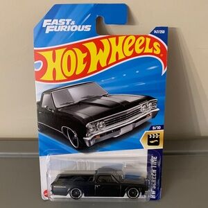 Hot Wheels Fast & Furious Black Chevy El Camino Screen Time NEW 147/250